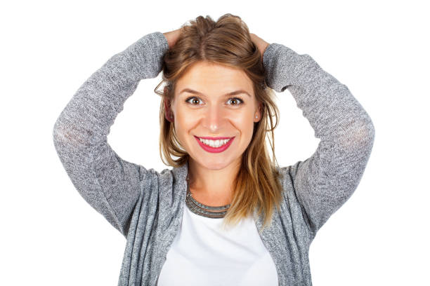 istock Charming young woman portrait 864473264