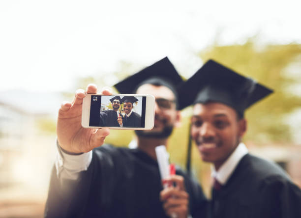 istock Celebrate graduation day with a selfie 864473380