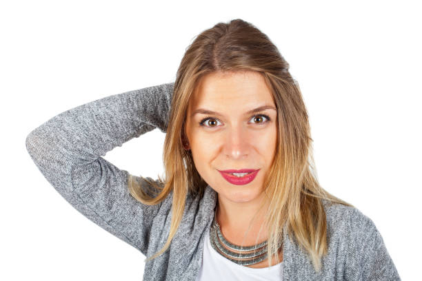 istock Charming young woman portrait 864473382