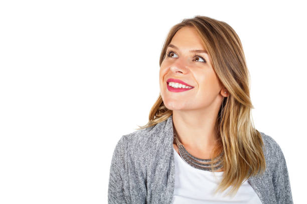 istock Charming young woman portrait 864473482