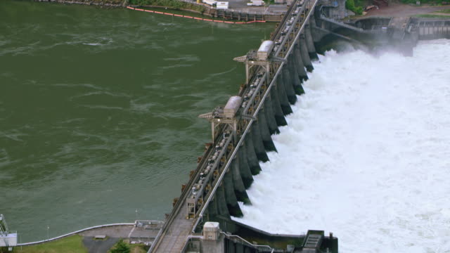 AERIAL Bonneville dam on the Columbia River