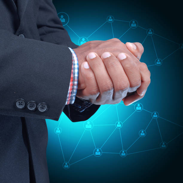 istock Man showing social network concept 864480006