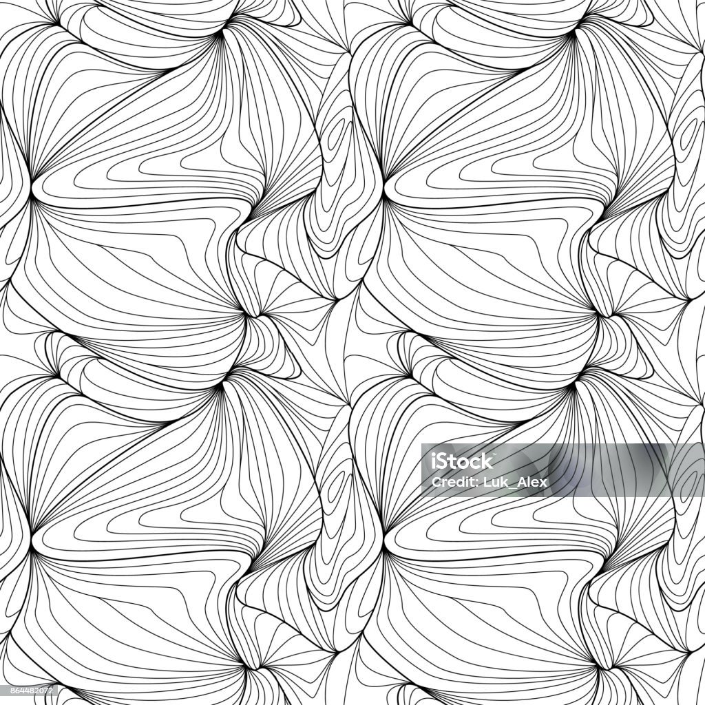 Capped Linear Pattern Linear Pattern Stock Illustration - Download Image Now - Abstract, Art ...