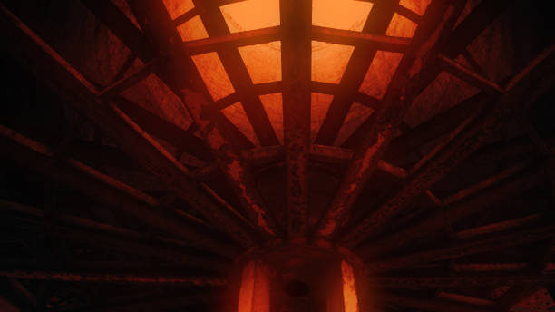 istock Red-heated part of reactor 864484330