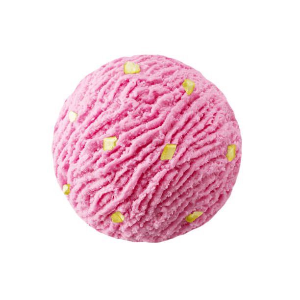 istock Raspberry ice cream scoop with pistachio nuts pieces 864486676