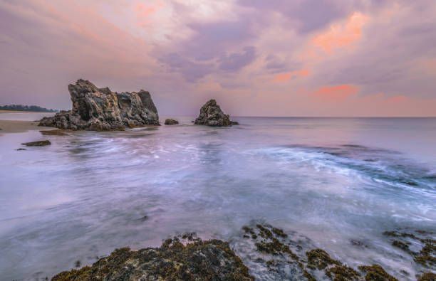 istock Seascape in twilight moment and long exposure 864489810