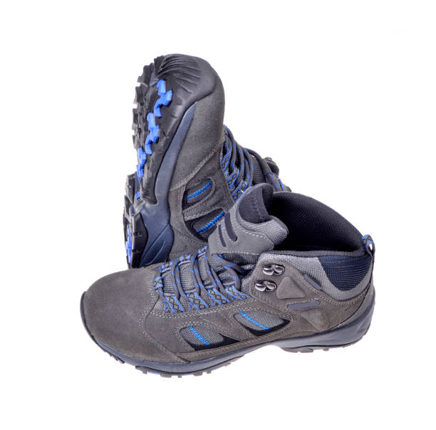 istock Men's hiking shoes on an isolated 864490148