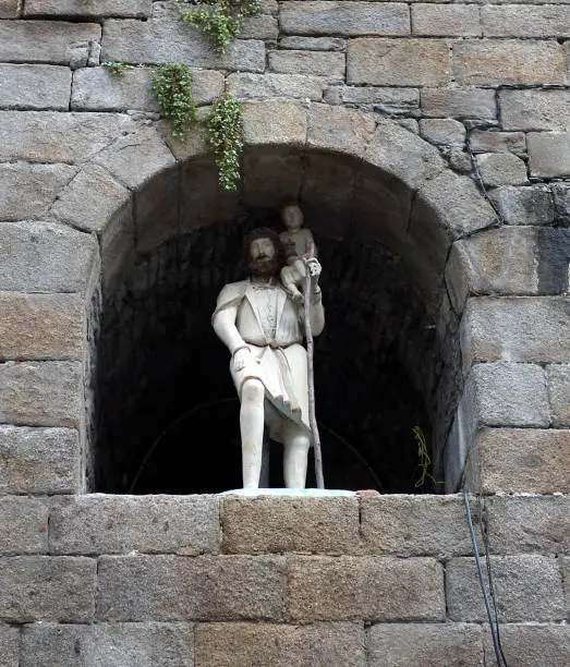 Saint-Joseph statue in Saint-Malo - Brittany - France