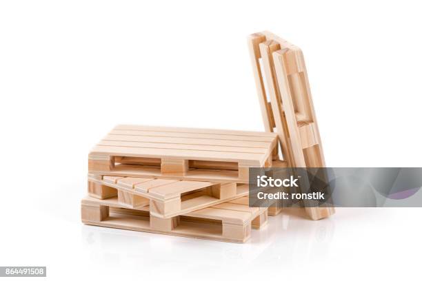 Euro Pallet Isolated On White Background Stock Photo - Download Image Now - Pallet - Industrial Equipment, Wood - Material, Artist's Palette