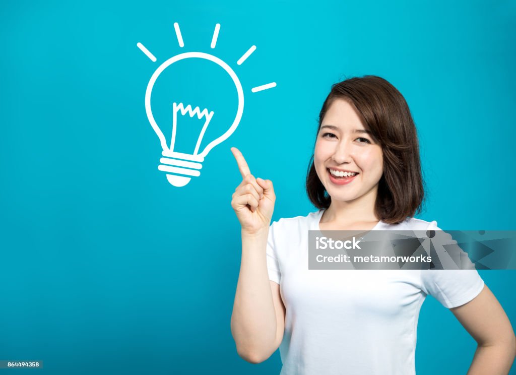 inspired woman. Inspiration Stock Photo