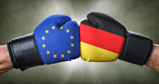 istock A boxing match between the European Union and Germany 864497048