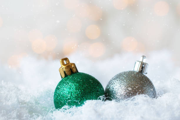 istock Christmas decoration on abstract background with tree light for holiday card 864499900