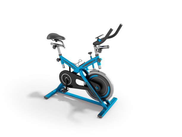 istock A modern exercise bike is a compact version for home use with an electronic length-of-route sensor, a 3D 3d render on a white background 864500464