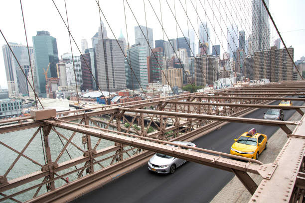 istock New York, Lower Manhattan skyline as seen from the Brooklyn Bridge 864503680