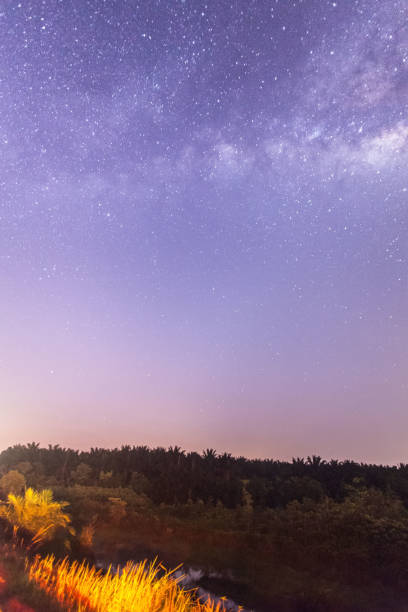 istock Beautiful milkyway galaxy stars view for cosmos background 864504874