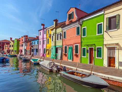 The island of Burano is quite close to Venice.