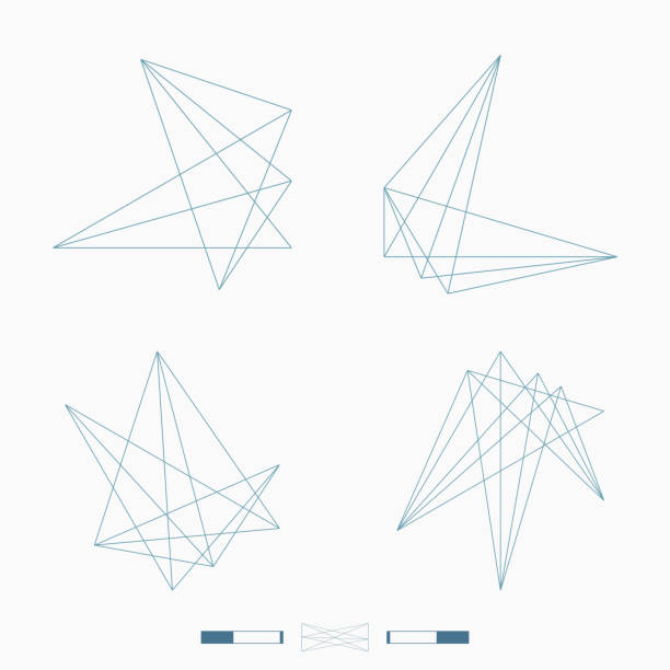 ikona wzoru geometrycznego - geometry mathematics mathematical symbol triangle stock illustrations