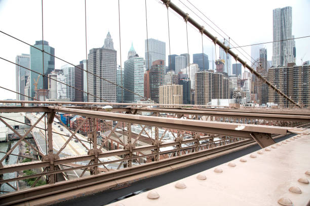 istock New York, Lower Manhattan skyline as seen from the Brooklyn Bridge 864508786