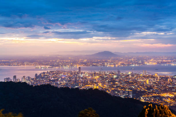 istock George Town City view from Penang Hill during dawn 864509114