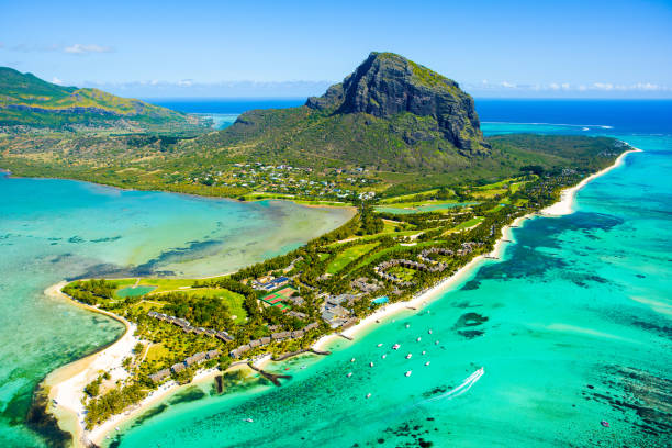 istock Aerial view of Mauritius island 864510332
