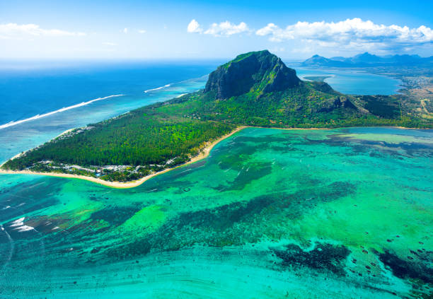 istock Aerial view of Mauritius island 864510336