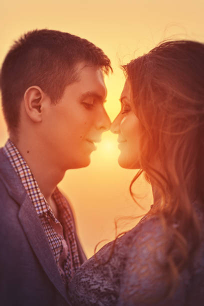 istock Young couple in love outdoor. 864512236