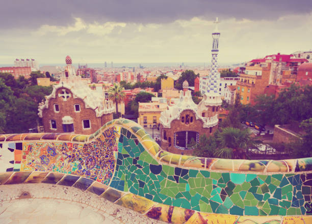 istock view of Barcelona from Park Guell 864520776
