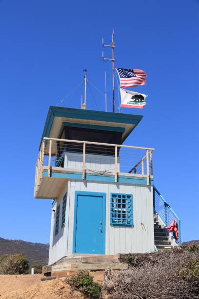 istock Lifeguard tower in California 864522738