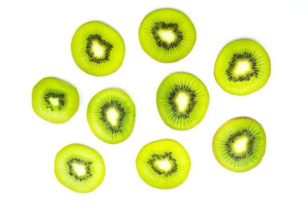 istock kiwi slices isolated on white background,kiwi fresh 864524210