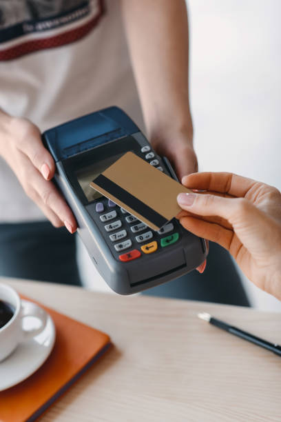 istock Payment with credit card and terminal 864524686