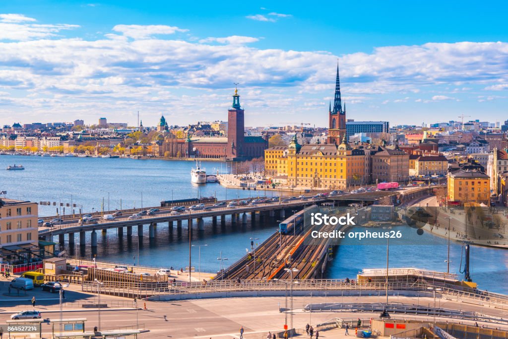 Cityscape of Stockholm city skyline in Stockholm, Sweden Cityscape of Stockholm city skyline in Stockholm, Sweden. Capital Cities Stock Photo