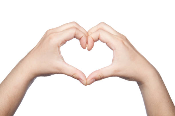 istock hands folded in the shape of a heart indicate the love 864535336