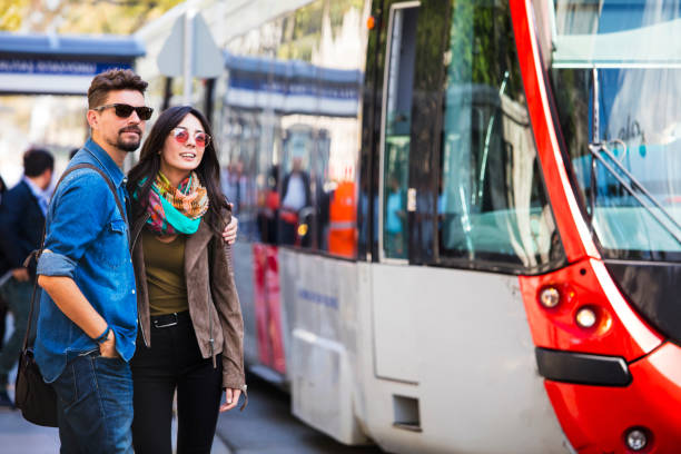istock Couple waiting for the subway train 864540686