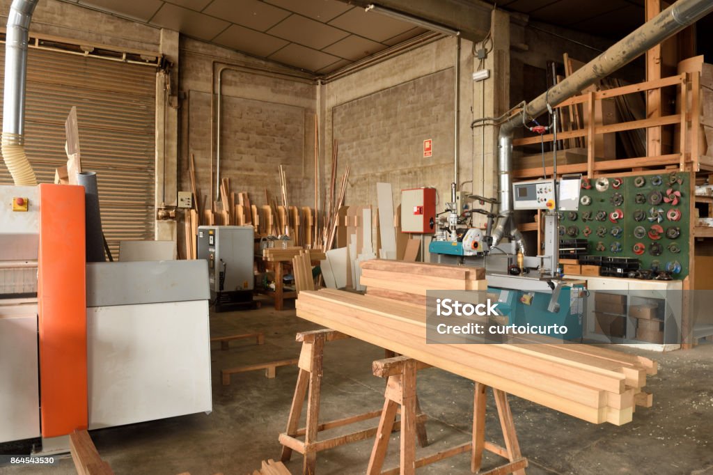 carpentry shop Workshop Stock Photo