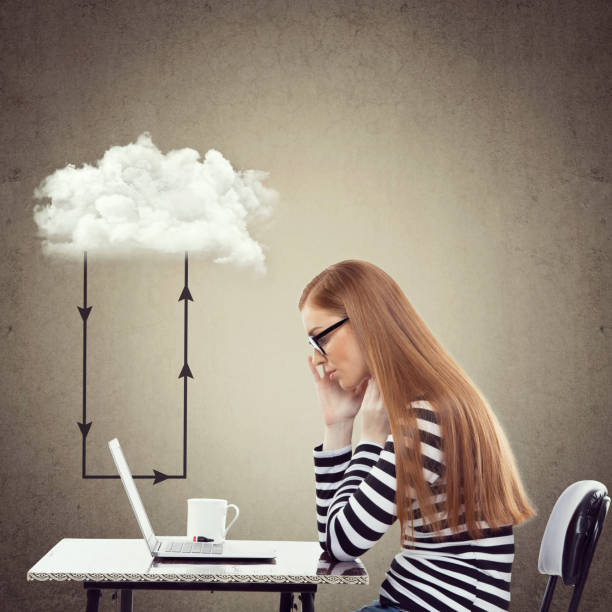 istock Businesswoman looking at laptop 864548054