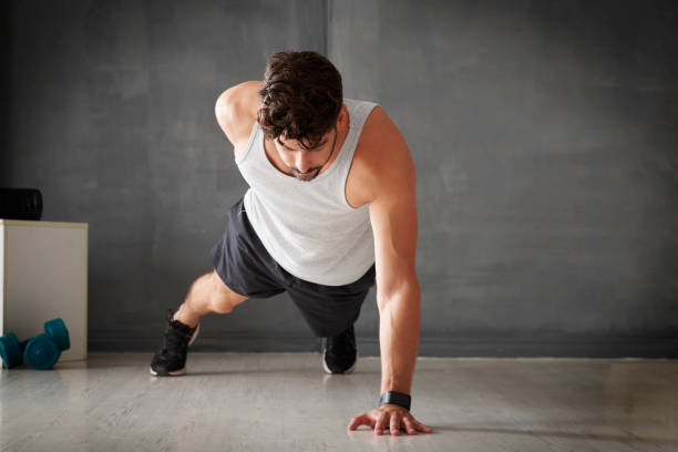 istock The perfect one handed push up 864549486