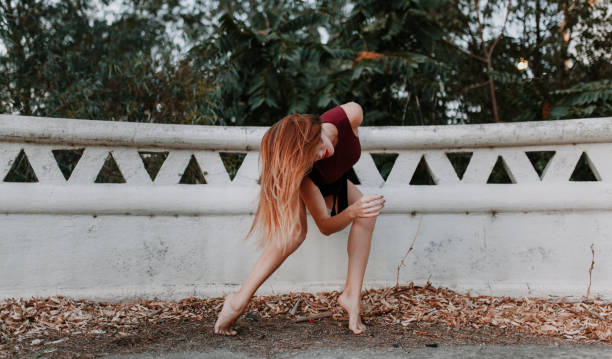 istock Woman performing dance on the floor. 864550066