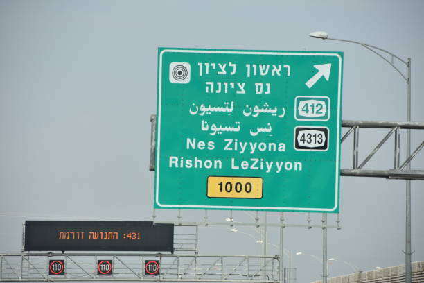 istock Road sign in Israel 864551096