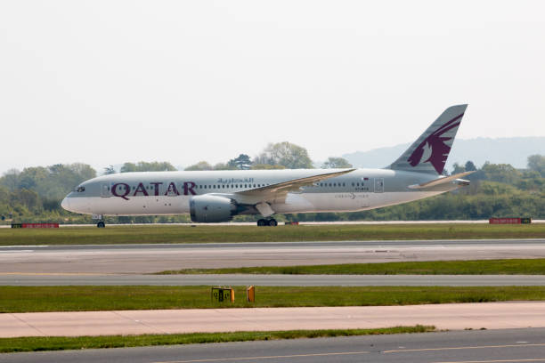 qatar airways boeing 787 - boeing 787 qatar airways airplane aerospace industry photos et images de collection