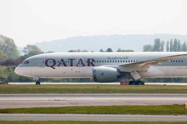 qatar airways boeing 787 - boeing 787 qatar airways airplane aerospace industry photos et images de collection