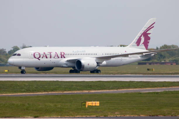 qatar airways boeing 787 - boeing 787 qatar airways airplane aerospace industry photos et images de collection