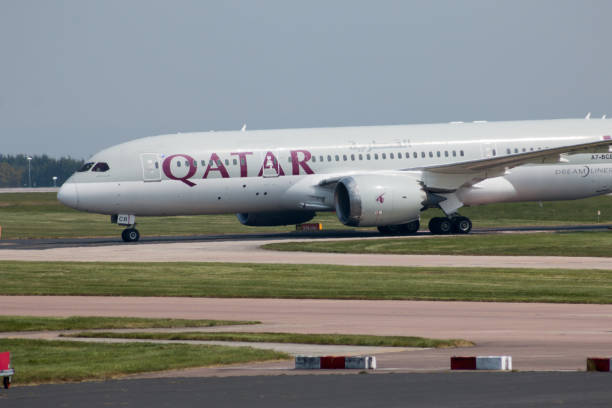 qatar airways boeing 787 - boeing 787 qatar airways airplane aerospace industry photos et images de collection