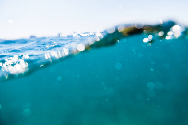 istock Sea texture in underwater. Blue water texture. 864563790