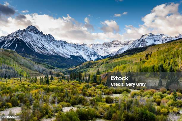 The Scenic Beauty Of The Colorado Rocky Mountains On The Dallas Divide Stock Photo - Download Image Now