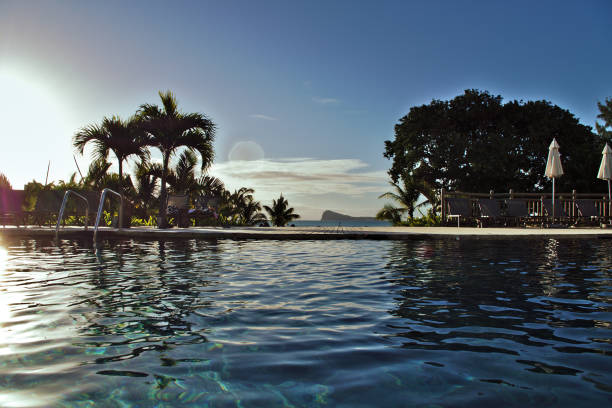 istock Lens flare in the pool 864570334