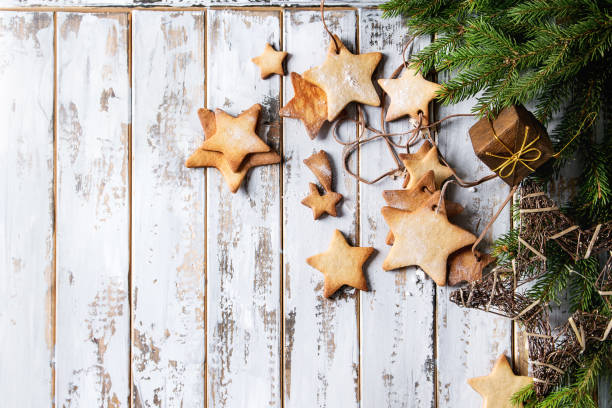 istock Christmas star shape sugar cookies 864572614