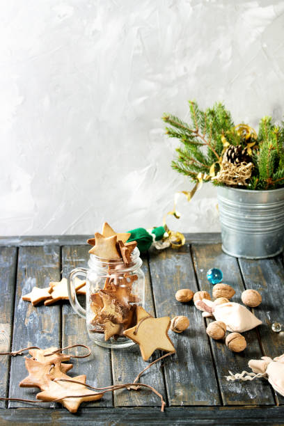 istock Christmas star shape sugar cookies 864572872