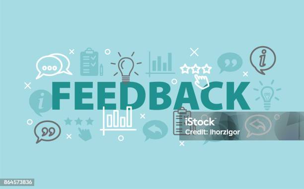 Feedback Concept With Icons Stock Illustration - Download Image Now - Questionnaire, Surveyor, Customer