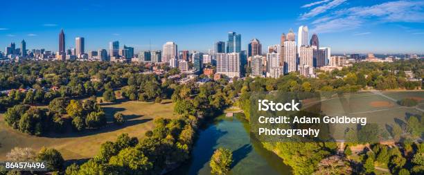 Atlanta Georgia Skyline Stock Photo - Download Image Now - Atlanta - Georgia, Urban Skyline, Georgia - US State