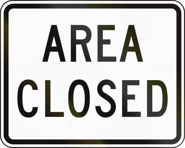 istock United States MUTCD emergency road sign - Area closed 864575654